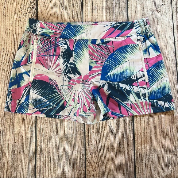 Reel Legends Adventure Beach Shorts Women's Size Medium Zipper Pockets‎ Tropical - Picture 1 of 7
